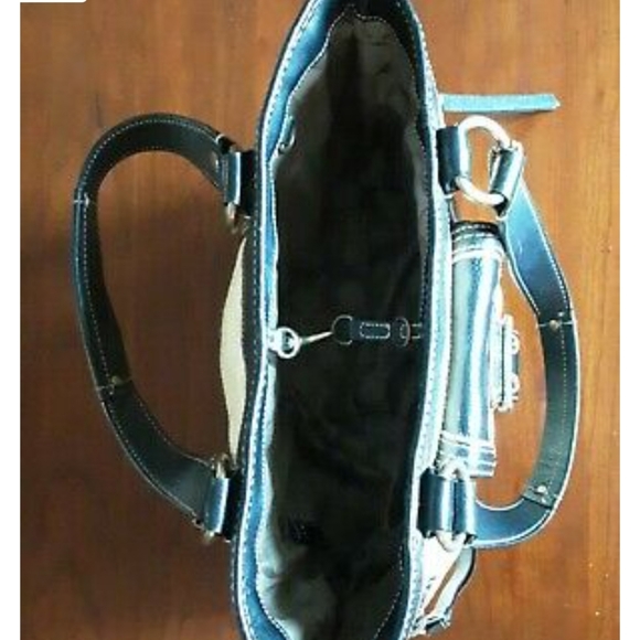 COACH Legacy Raffia Leather & Straw(Matching Wristlet Available) - Picture 12 of 15